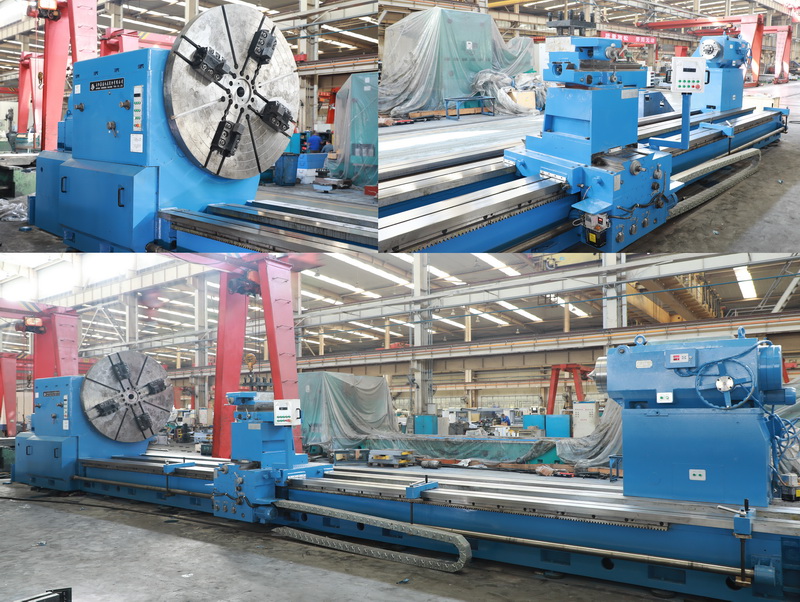 安陽(yáng)鑫盛機(jī)床首臺(tái)承重40噸重型車(chē)床完成試車(chē)驗(yàn)收！交付用戶(hù)！